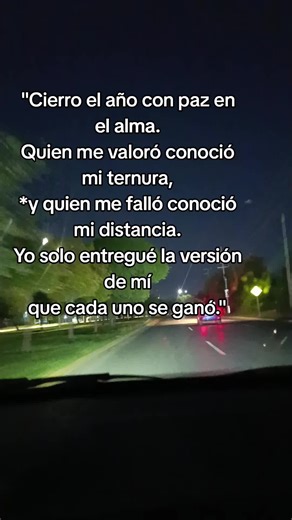 Cierro el año con paz en el alma y ternura