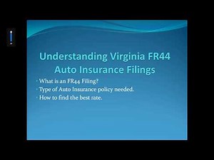 Understanding Virginia FR44 Auto Insurance Filings
