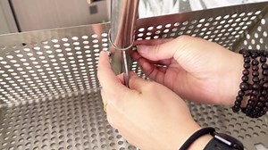 Sand Flea Rake - Heavy Duty Stainless Steel Sand Scoop Detachable 47" Long Handle Sand Sifter for The Beach with 16" Width Basket Metal Detecting Tool for Collecting Shark Teeth (Silver)