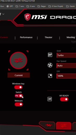 MSI GF63 – Windows Key and FN Key Swapped FIX (Dragon Center)