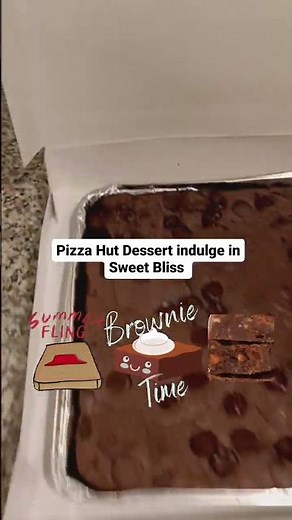 Pizza Hut Dessert Triple Chocolate Brownie indulge in Sweet bliss Perfect gift for fathers day