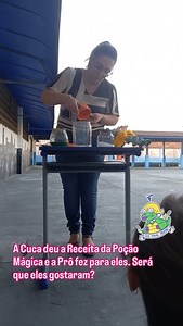 Dia do Folclore com a Lenda da Cuca, confecção da personagem e Receita da Poção Mágica da Cuca 🐊 *Receita da Poção Mágica da Cuca* 1 xícara (chá) de liquido misterioso (vinagre) 1 pouco de ingrediente surpresa (corante) Algumas gotas de baba de sapo (detergente) 2 colheres (sopa) de pó mágico (bicarbonato de sódio) @leonormendes_novo @angelazanella.87 @anapaula13aguiar @alinesrc @chrys_sagres @seducitanhaem | Fabiula Berti