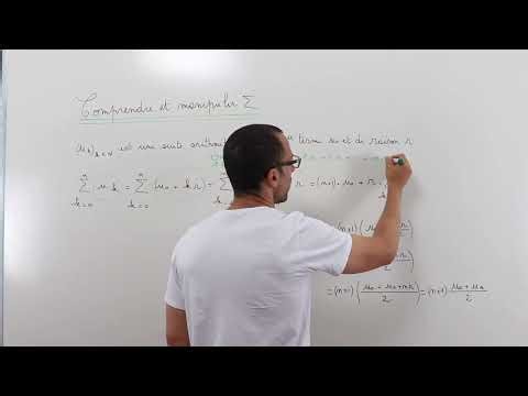 somme des n 1ers termes suites arithmétique démonstration 2 2 720p