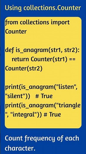 Anagram in Python
