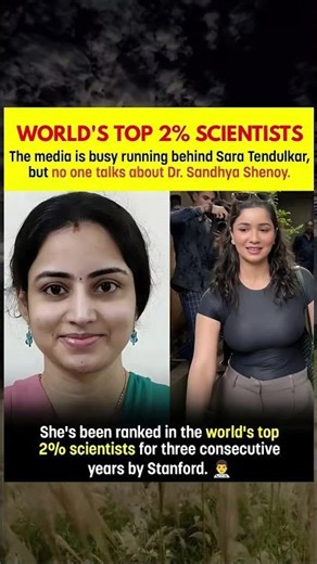 This Indian Scientist Is in the World’s Top 2% 🌍#DrSandhyaShenoy