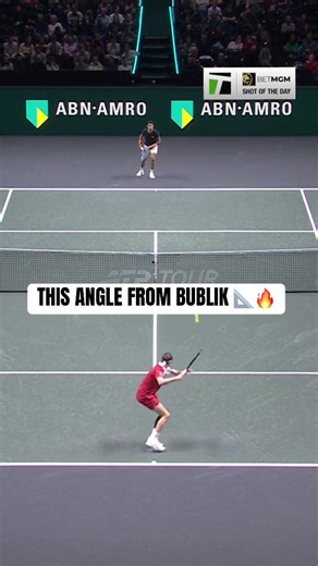 Enticing Tennis Angle from Bublik