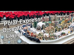 Lionel O scale Polar Express Layout Fast Track Setup