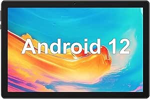 NORTH BISON Tablet 10 inch Android 12 Tablet, 64GB ROM 512GB Expand, Android Tablet with Dual Camera, WiFi, Bluetooth, HD Screen,