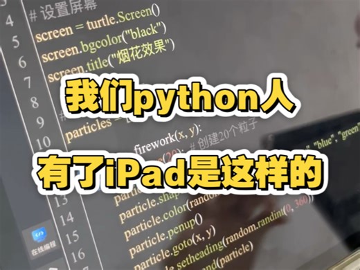 我们python人有了iPad是这样的