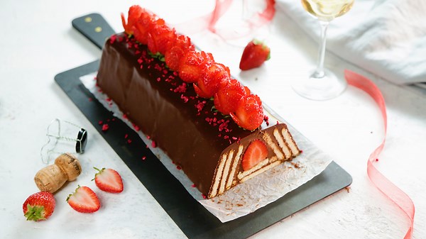 Strawberry and Chocolate Pyramid