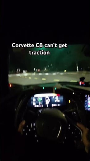 Corvette C8 can’t get traction #cars #vlog #cartok #yt #like #viral #shorts #trending #share