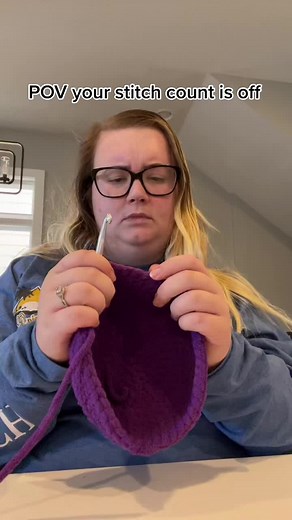 Every time I work with dark blanket yarn. I have to meticulously count my rounds #crochetersoftiktok #crochet #smallbusiness #fiberart #amigurumi