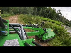 New Avant 860i Flail Mower in Action! Reclaiming Pond Banks, Swales & Road Edges