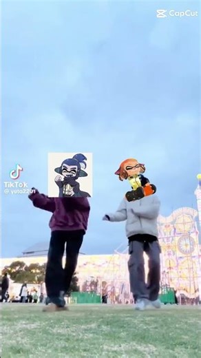 splatoon agent 3 and agent 4 chilling and dancing :3 #splatoon2 #splatoon3 #funny #shorts #edit