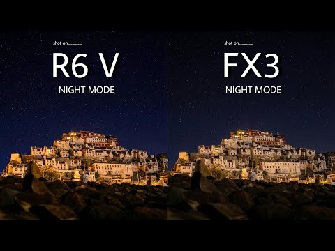 Canon EOS R6 V VS Sony FX3 | NIGHT MODE | Camera Test 