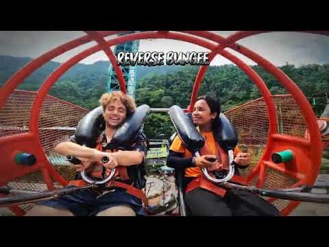 REVERSE BUNGEE 180FT 360° Ride || Ultimate Bungee Jumping Thrill 😱 Adventure Experience #viral #yt