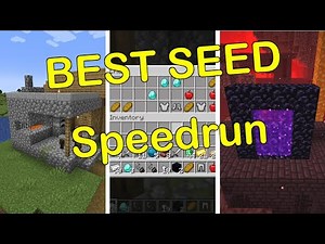 BEST Speedrun Seed for Java 1.19/1.19.1/1.19.2 | Minecraft