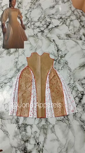 3.4K views · 50 reactions | Easy way to pattern and draft slash and spread from waist. Check out the pattern illustration on this my page for more clarification and understanding. | Jono Apparels | Facebook