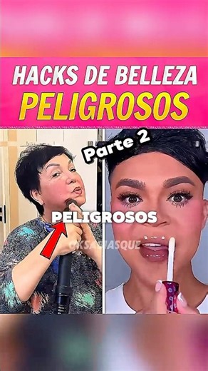 PARTE 2: Hacks de belleza peligrosos. 😱 #HacksDeBelleza #Belleza #Skincare #Curiosidades #Viral