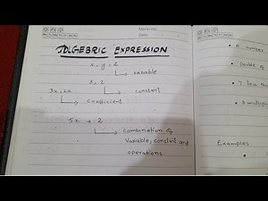 Algebraic Expressions