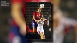 1.8K views · 14 reactions | AHEAD: 20 years after an iconic 1999 Women's World Cup win, 2 former #USWNT stars are participating in landmark research about possible brain injuries from soccer; they'll be studied for signs of CTE, the degenerative disease caused by repeat hits to the head. Watch at 6:30p ET. | CBS Evening News | Facebook