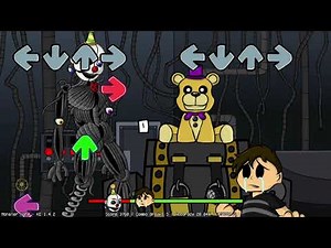 Friday Night at Freddy's Week 2 MONSTER (Ennard) FNAF FNF Showcase Mod