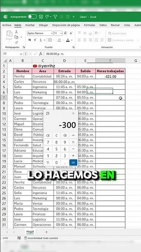 How to calculate hours worked in Excel very easily and quickly #Excel #office #tutorial