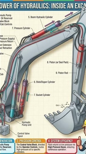 Excavator Hydraulics Animation Explained Step-by-Step”