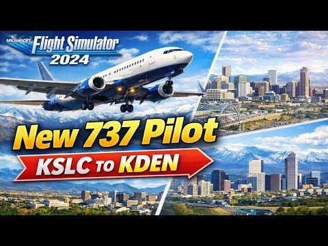 MSFS2024 | New 737 Pilot! KSLC to KDEN! Will i land safe?