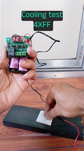 Cooling test for a peltier module with minimum setup