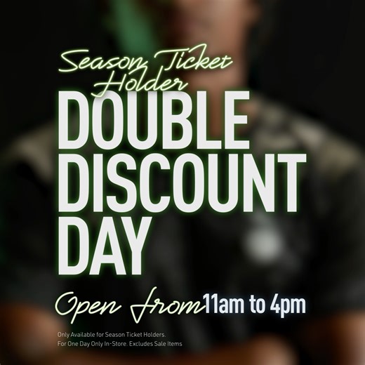 2.4K views · 16 reactions | ️ Double Discount is extended!  Season Ticket holders can get a fantastic 20% off in-store from 11am-4pm. #oafc | Oldham Athletic | Facebook