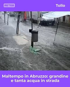 Guardate questo video che ci arriva da Tollo: prima la forte grandinata poi tantissima acqua per strada. Mattinata di forte maltempo nella nostra regione. #Cronaca #Maltempo #Rete8 | Rete8