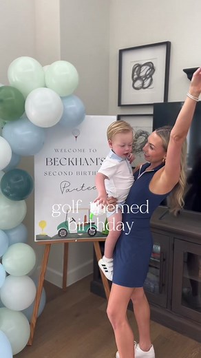Golf Themed 2nd Birthday Party Decorations and Ideas