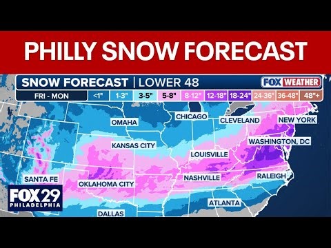LIVE 🔴 Philadelphia snow forecast update | FOX Weather Philly