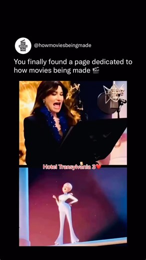 How Movies Being Made on Instagram: "This behind-the-scenes look at Hotel Transylvania 3 shows how voice actors bring animated characters to life with full-body performances. Every shout, laugh, and dramatic gesture in the booth helps animators capture the exact emotion needed, shaping the final energy of each scene with incredible precision. Seeing the raw recording process highlights how much physical acting goes into animation. Voice actors don’t just speak — they perform, giving animators th