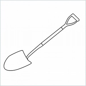 How To Draw A Shovel Step by Step - [6 Easy Phase]