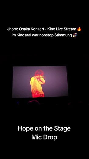 Mic Drop Jhope Osaka Concert Live Viewing im Kino 🔥#jhope_tour_liveviewing #bts #jhope #kpop