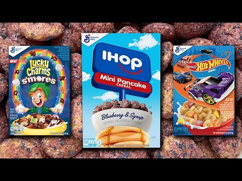 New 2022 General Mills Cereals (Hot Wheels, Lucky Charms S'mores, IHOP)