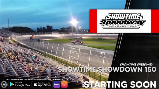 Can’t make it out to Showtime Speedway tonight? Don’t miss a single lap of the Showtime Showdown 150 — tune in LIVE on Ultra Broadcasting! 🎥🏁 Watch the action, feel the speed, and catch every pass, crash, and checkered flag moment from wherever you are! 📺 Watch Live: Ultra Broadcasting 🏆 Event: Showtime Showdown 150 📍 Location: Showtime Speedway 🕕 Broadcast Starts: 6:00pm It’s going to be one for the books — let’s go racing! 🏎💨 #ShowtimeSpeedway #ShowtimeShowdown150 #ShortTrackRacing #Ul