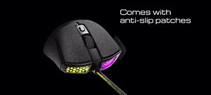 FOXXRAY SM-91 RGB Gaming Mouse, 7200 DPI, 60g Lightweight Wired Optical Mouse with 7 Programmable Buttons, Anti-Slip Grips, 6ft (1.8m) Braided Cable for Windows/PC/Laptop