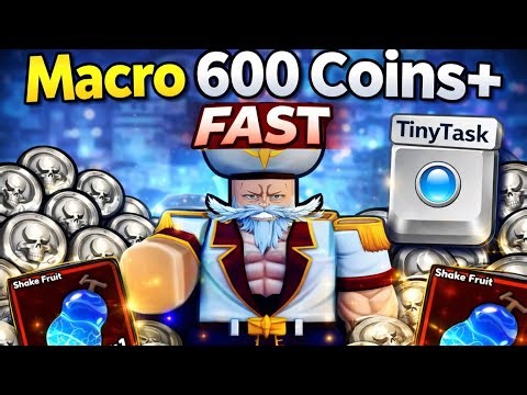 How to Macro 600 Coins *FAST* in Whitebeard Mode in Anime Vanguards (Tiny Task Tutorial)