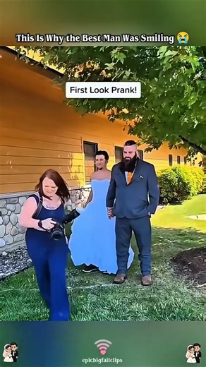 The best first look prank ever #shorts #wedding #prank #bride #funny #viral #trending #fyp