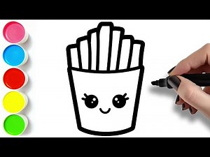 How To Draw French Fries - Easy Drawings For Beginners
