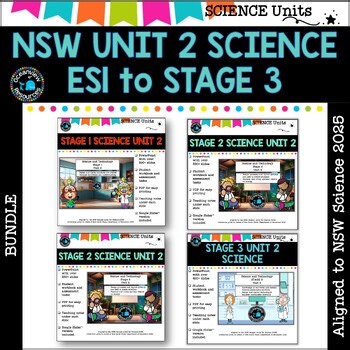 TERM 2 SCIENCE Units NSW aligned for Stages ES1 to Stage 3 2025 new units