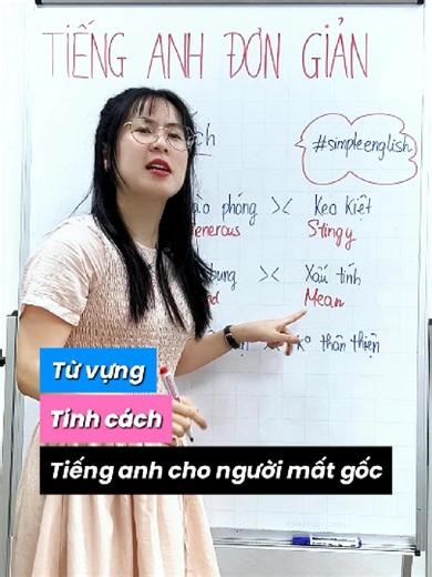 Cùng cô Sang học các từ vựng chỉ
