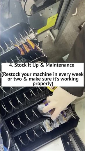 Start a vending machine business: location, snacks & cash