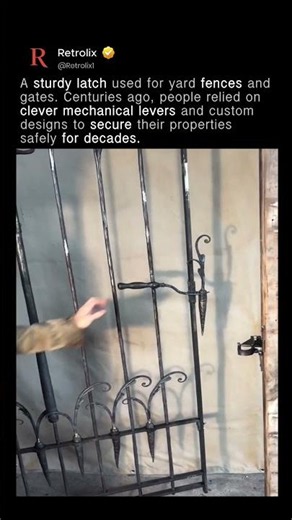 Antique Iron Gate Latch