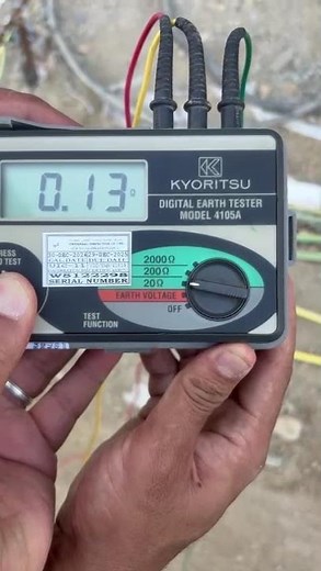 Part1:Earthing Test for Hospital Building | Digital Earth Tester 4105A | Resistance Less than 1 Ohm