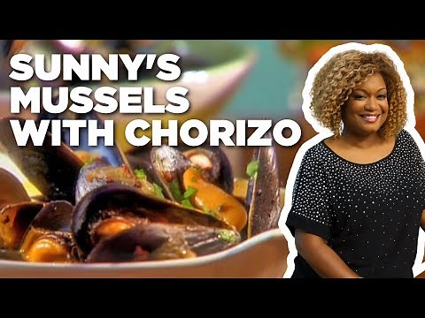 Sunny Anderson's Mussels with Chorizo | Food Network
