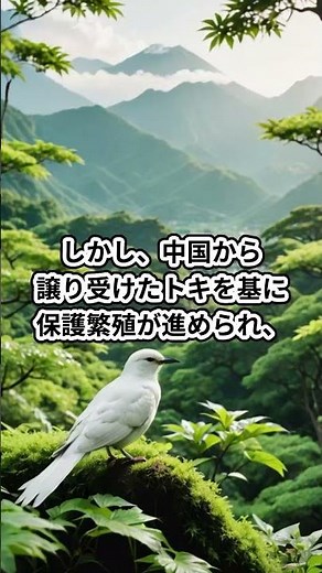 トキ：絶滅寸前から蘇った日本の美しい命 #トキ #絶滅危惧種 #復活 #動物 #雑学 #shorts